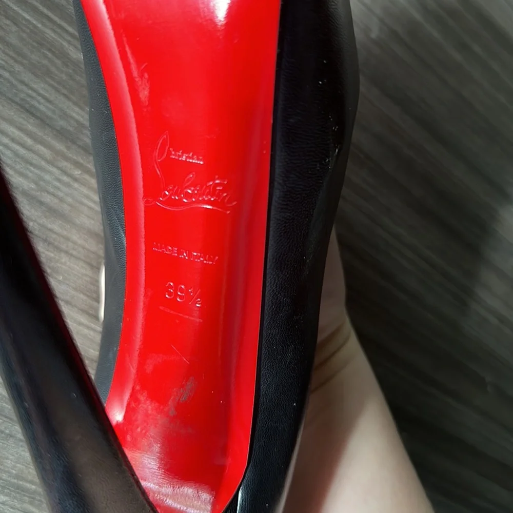 Christian Louboutin daffodile black pumps size 39.5 - Picture 6 of 9